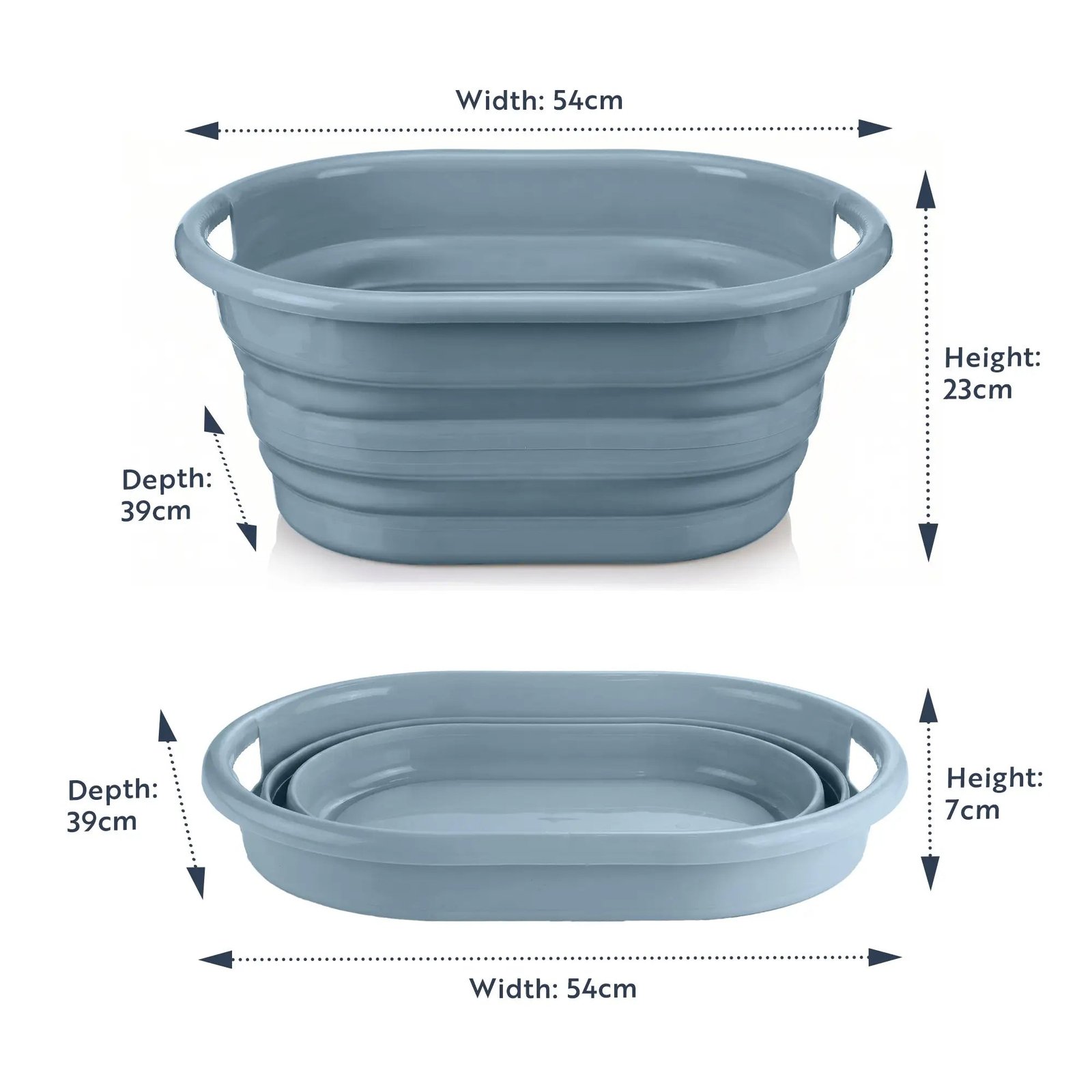 Minky Collapsible Washing Basket - Image 2
