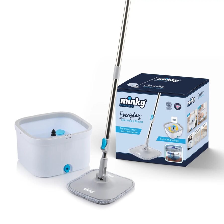 Minky Everyday Spin Mop & Bucket with Replacement Head