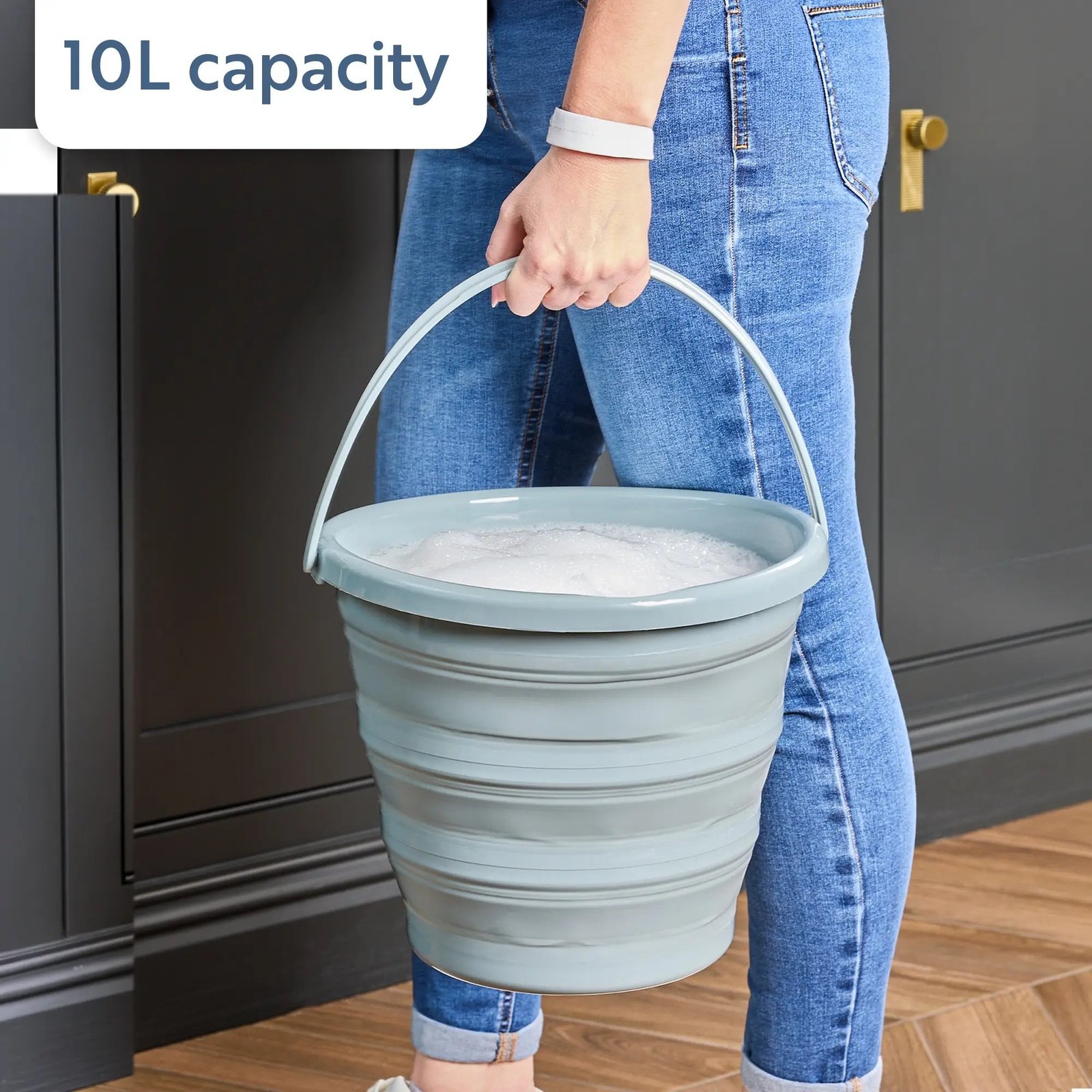 Minky Collapsible Bucket - Image 3