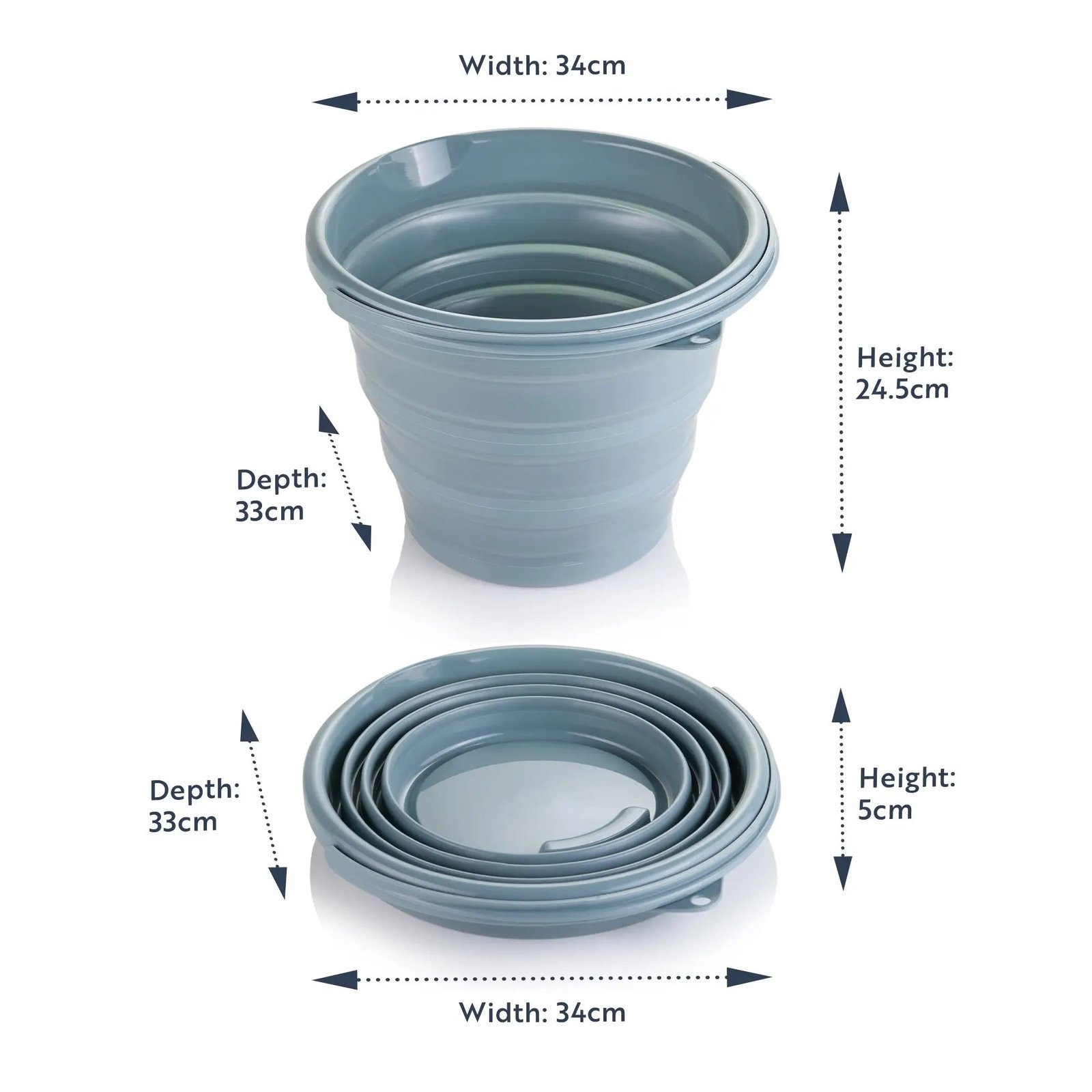 Minky Collapsible Bucket - Image 2